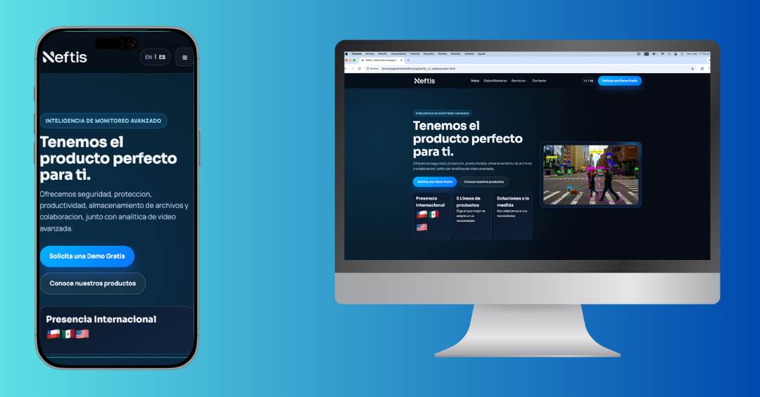 Neftis Web Desing interface concept